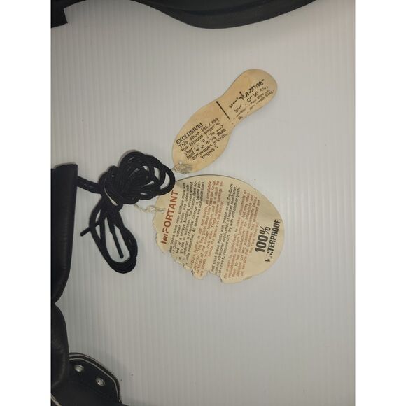 NWT Vintage Weinbrenner Black Insulated Waterproof Boots V487 Mens 10.5 M - Picture 7 of 16